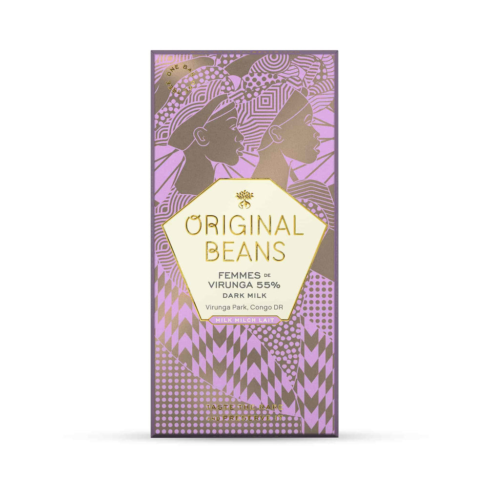 Original Beans 55% Femmes de Virunga Dark Milk Chocolate Bar, 70g