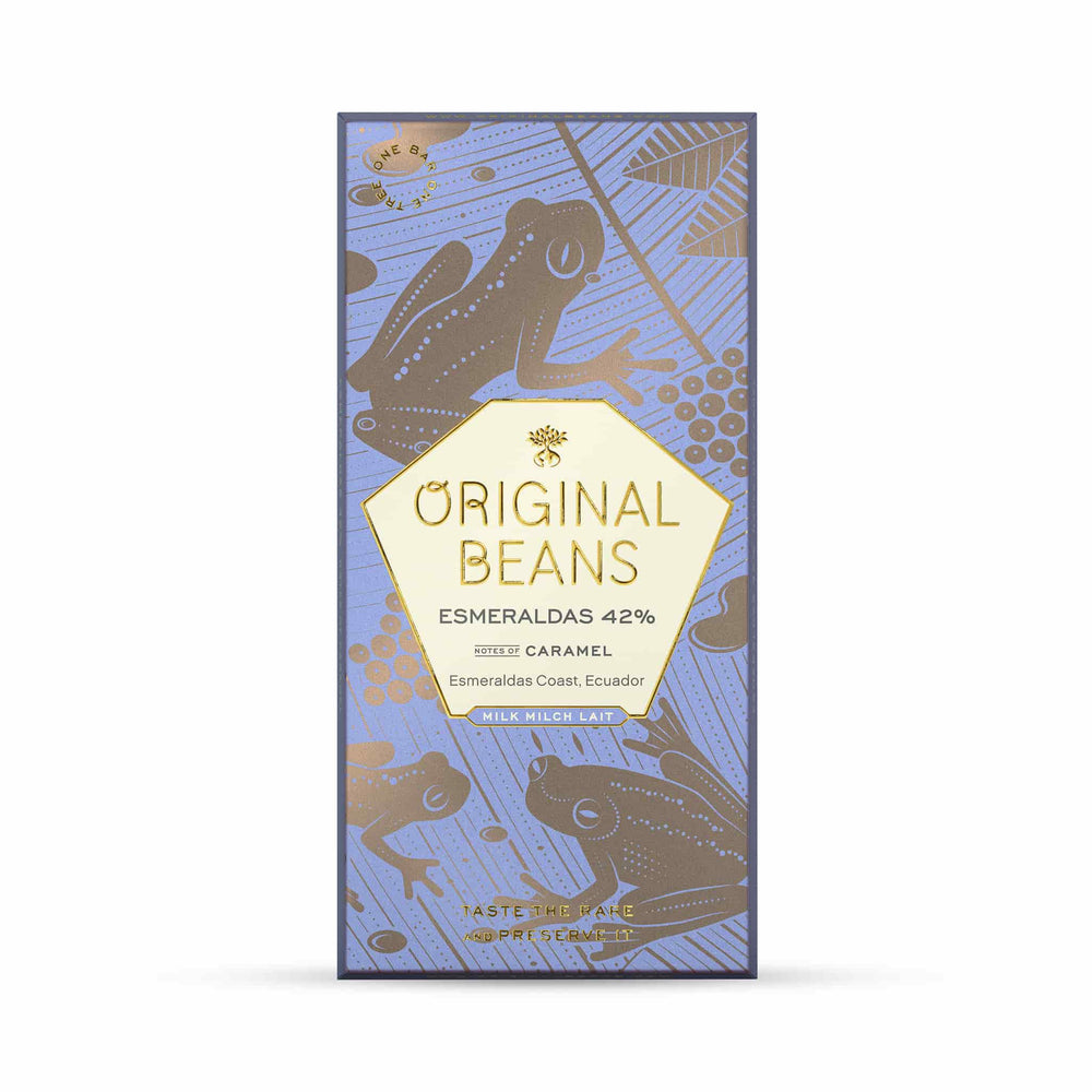 Original Beans 42% Esmeraldas Milk Chocolate Bar, 70g