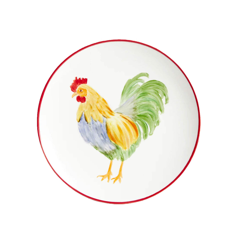 The Platera Manolo Rooster Porcelain Side Plate, 21cm