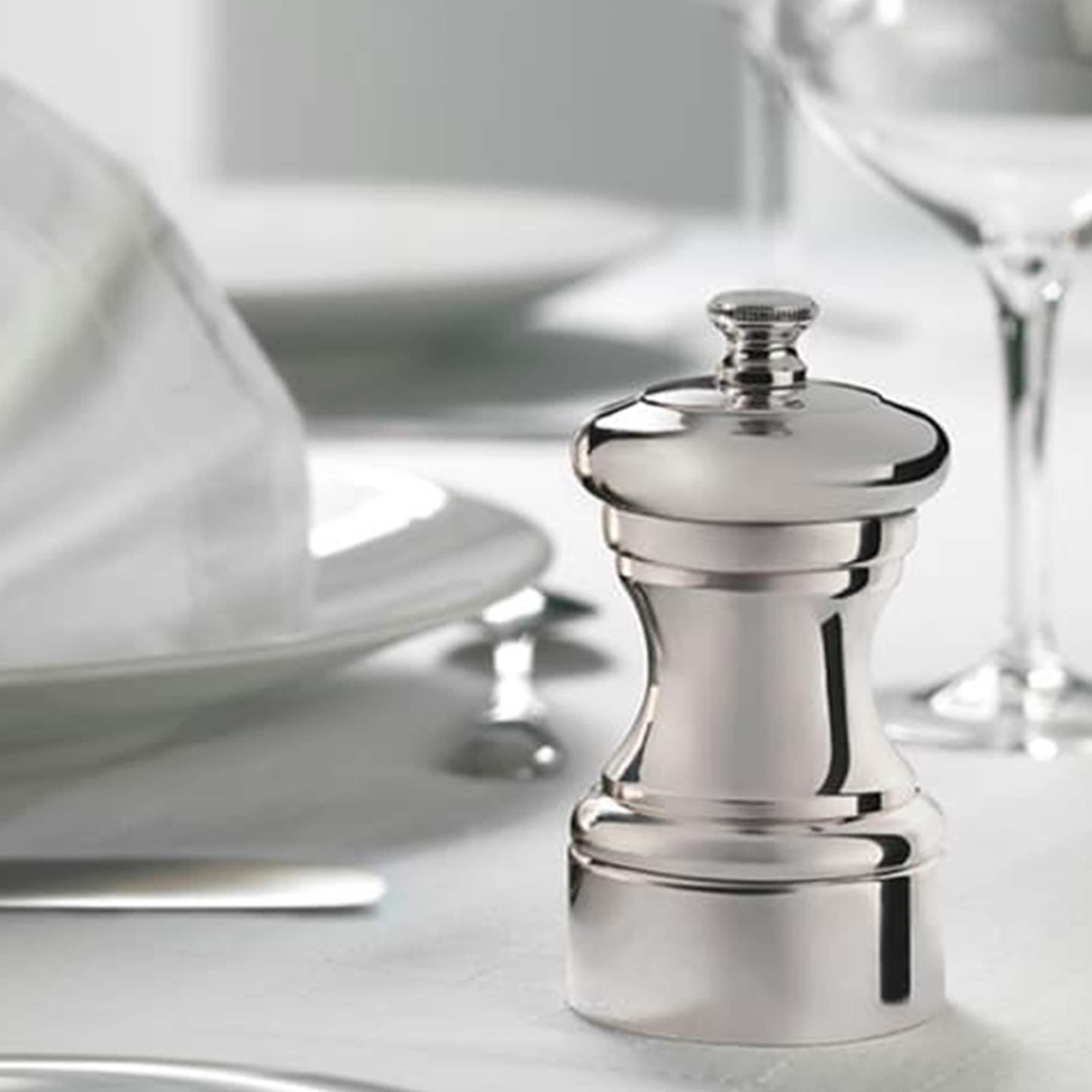 Peugeot Mignonnette Silver Plated Pepper Mill, 10cm