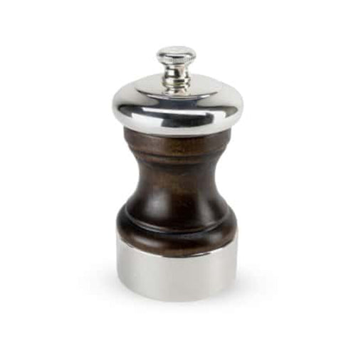 Peugeot Palace Wood & Silver Plated Salt Mill, 10cm