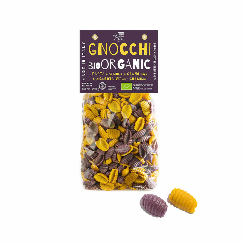 Pasta L'Antica Organic Gnocchi Pasta Turmeric & Purple Carrot, 250g