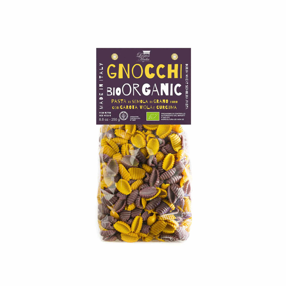 Pasta L'Antica Organic Gnocchi Pasta Turmeric & Purple Carrot, 250g