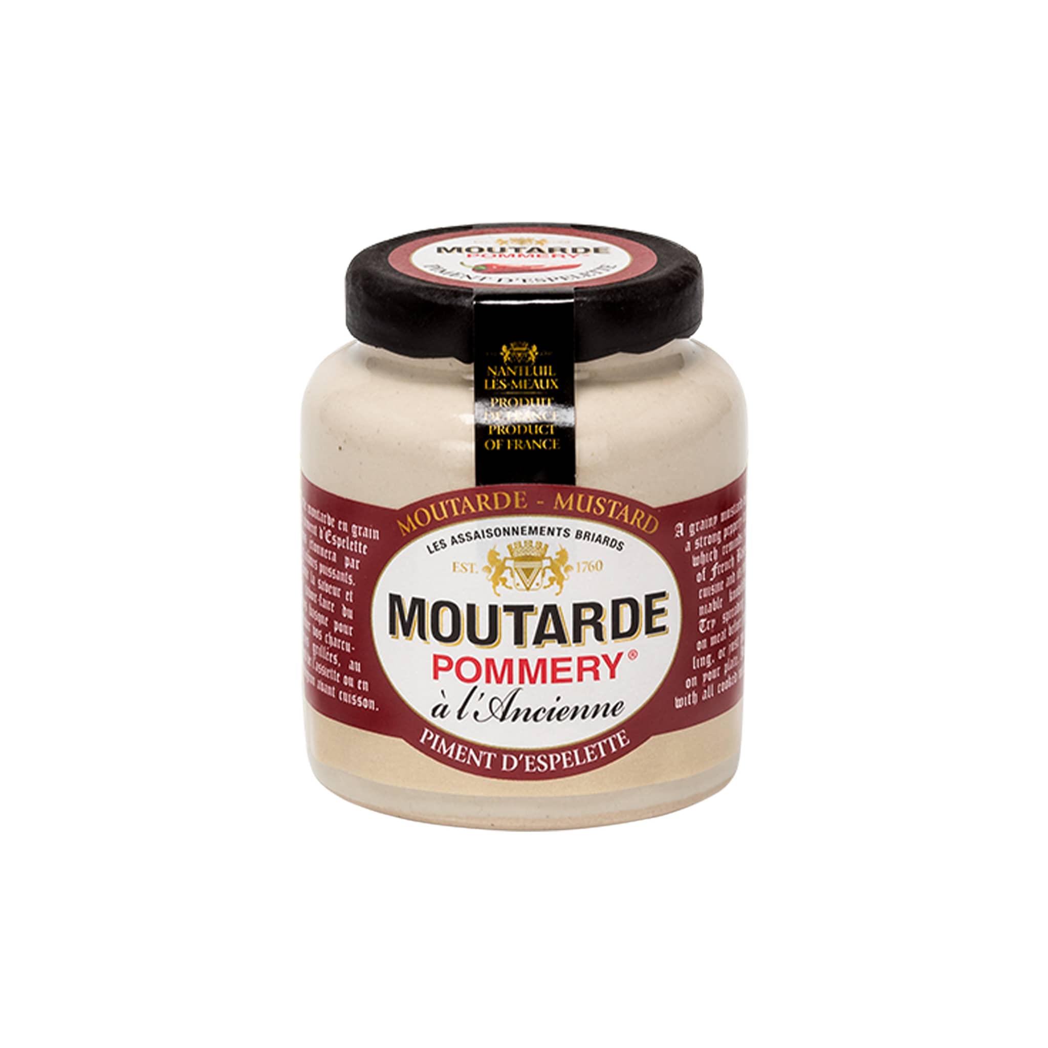 Pommery Espelette Pepper Mustard, 100g