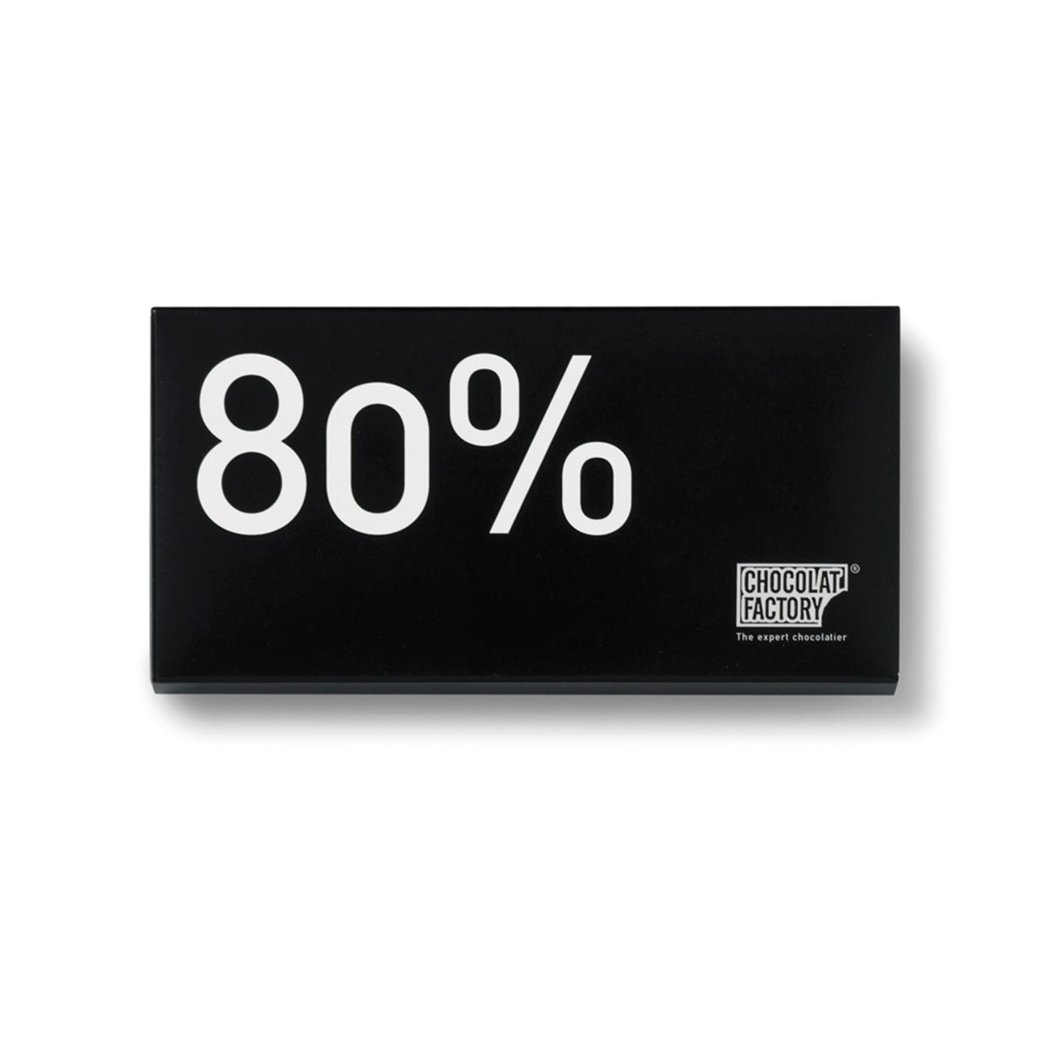 Chocolat Factory 80% Dark Chocolate Bar, 100g