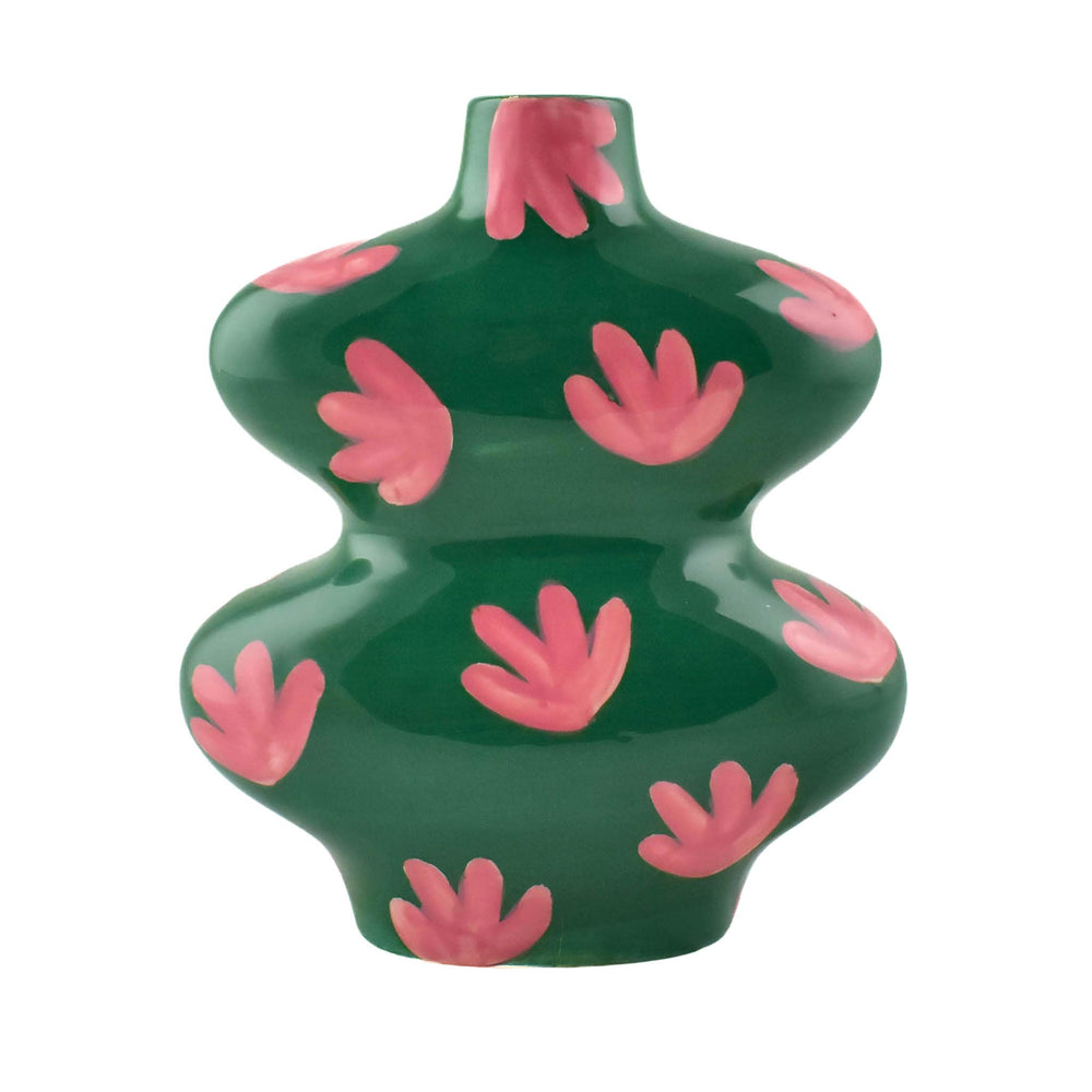 Que Rico Green Julia Vase, 20.5cm