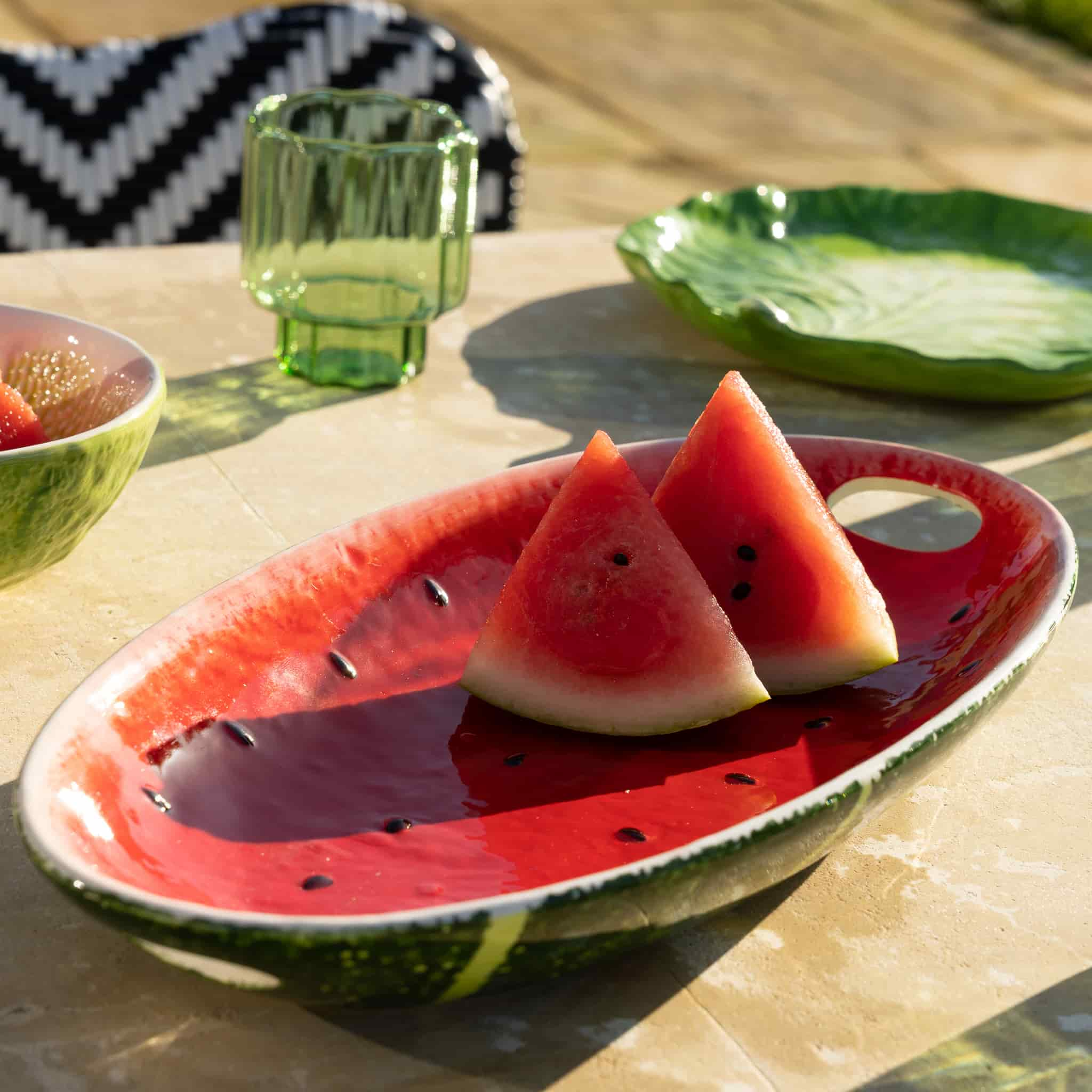 Rockett St George Watermelon Serving Plate, 36.5x18cm