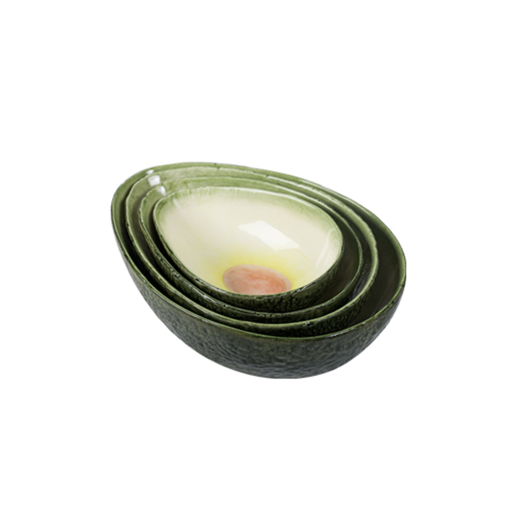 Rockett St George Set of 4 Avocado Nesting Bowls