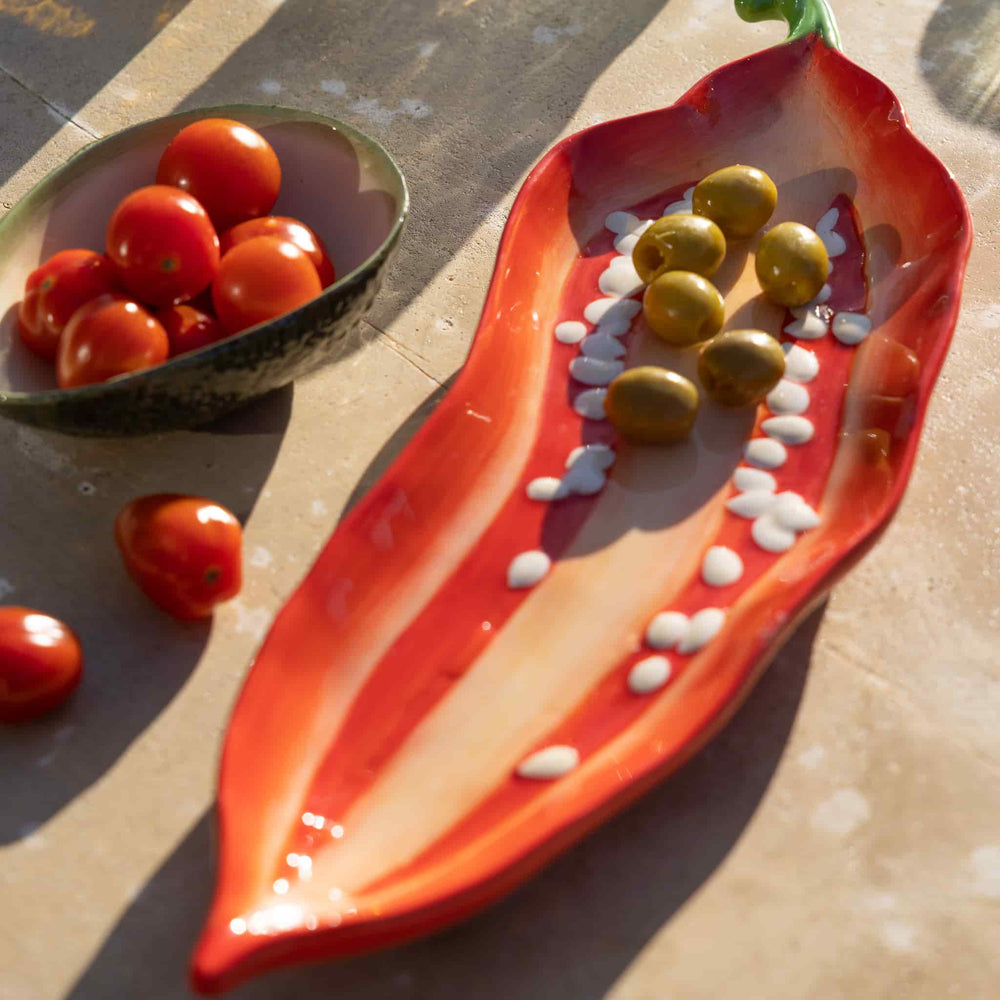 Rockett St George Chilli Pepper Serving Platter, 34cm