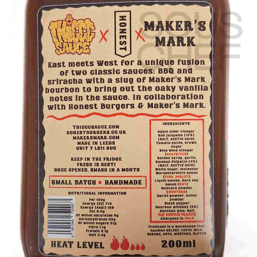 Thiccc Sauce Bourbon BBQ Sriracha, 200ml