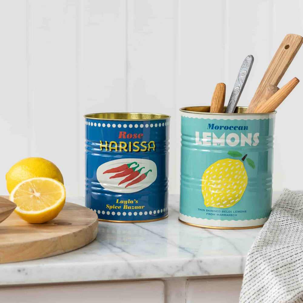 Set of 2 Lemon & Harissa Utensil Jars