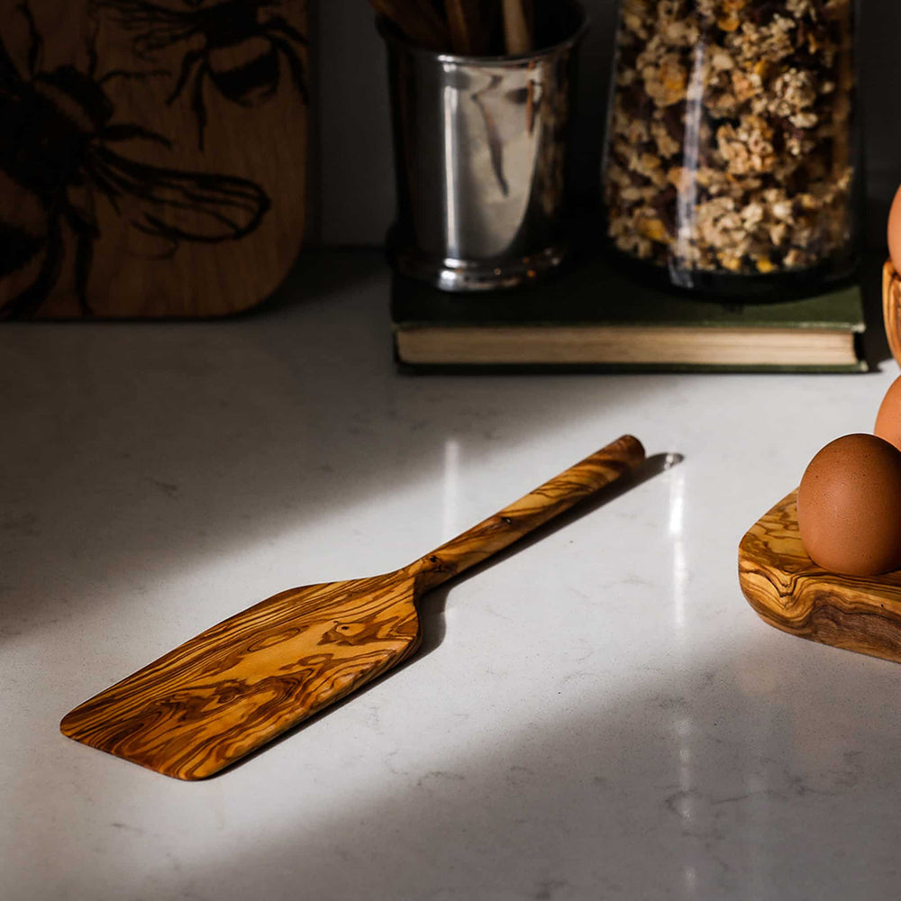 Olive Wood Long Spatula, 30cm