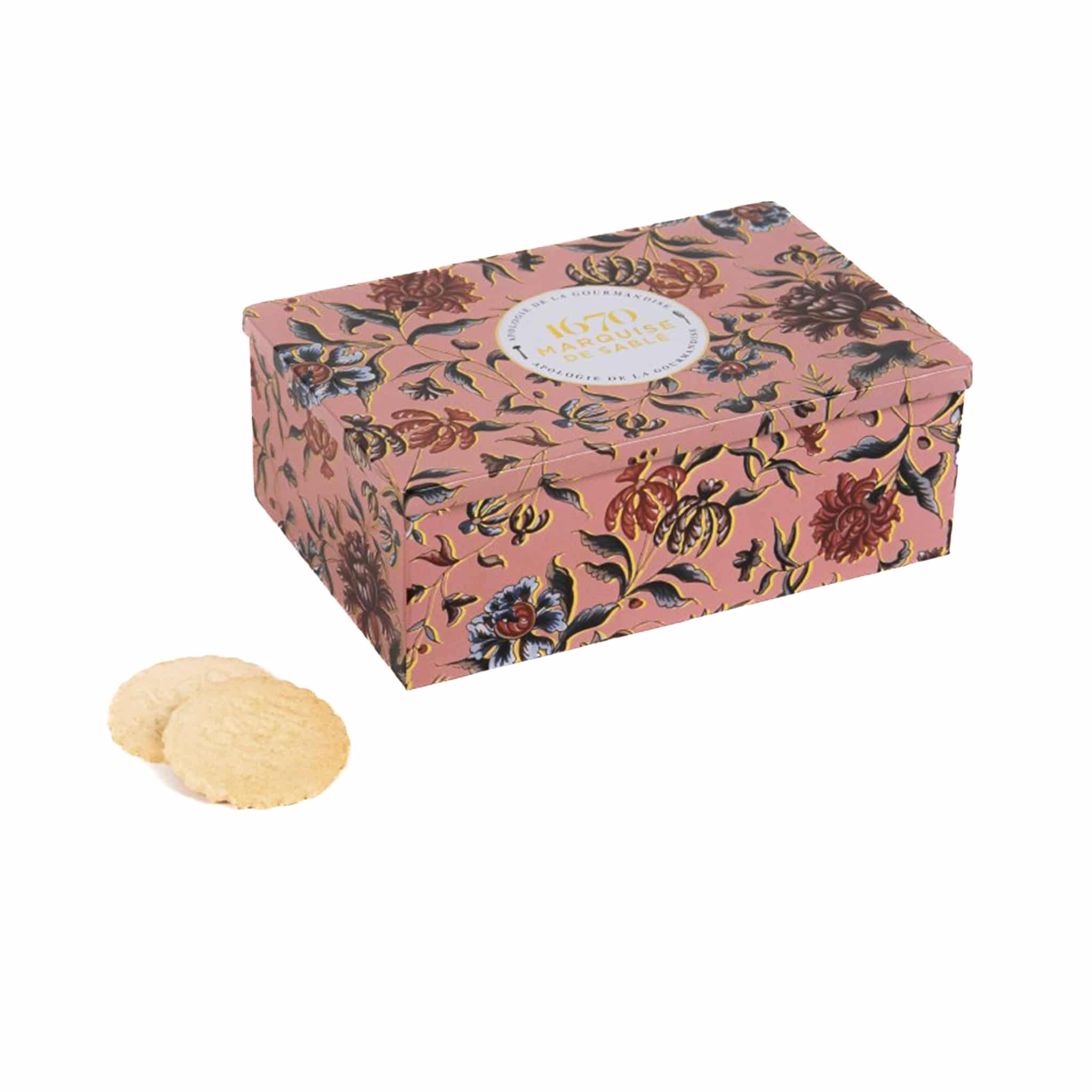 La Sablesienne French Butter Biscuits in Floral Gift Tin, 300g