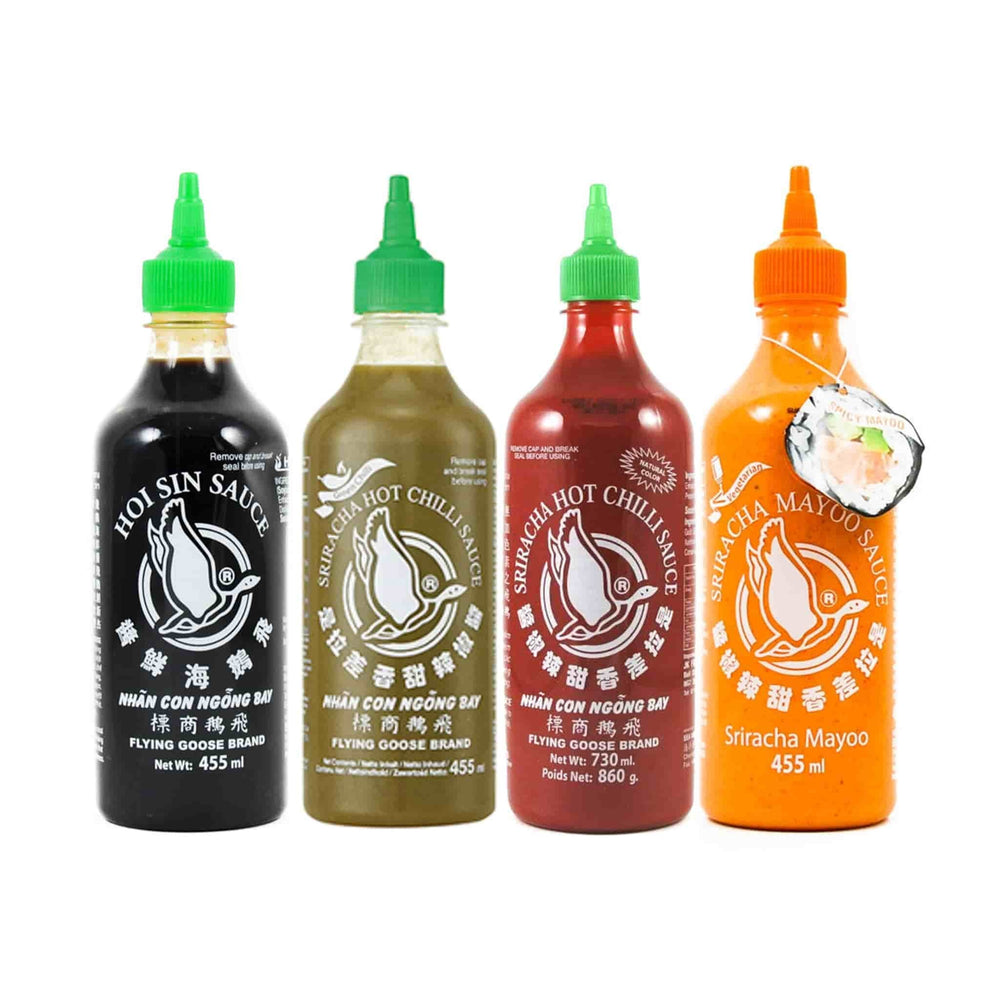 Flying Goose Sriracha Tasting Bundle 4 x 455ml