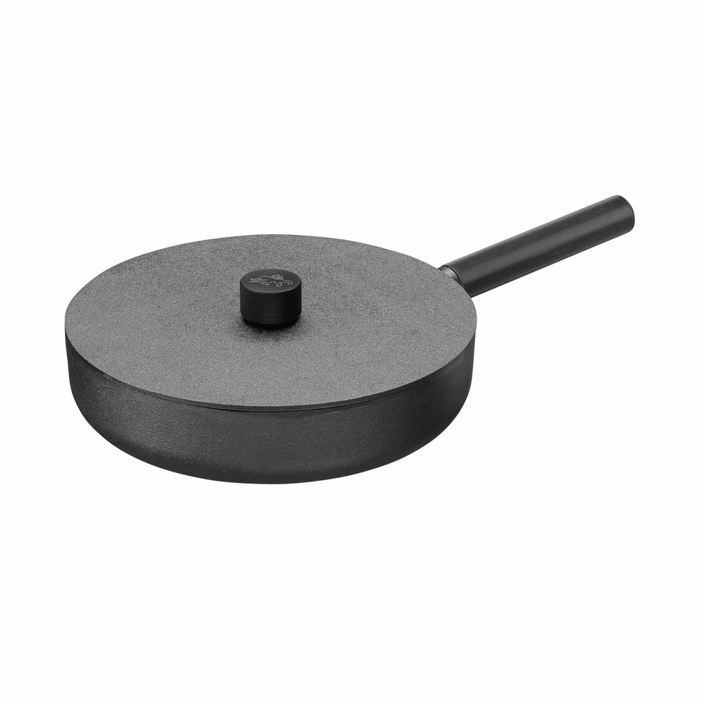 Skeppshult Noir Cast Iron Saute Pan with Lid, 28cm