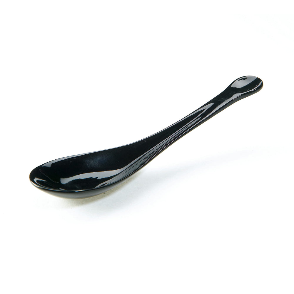 Sarah Petherick Black Horn Yushi Shikoku Soup Spoon, 16cm