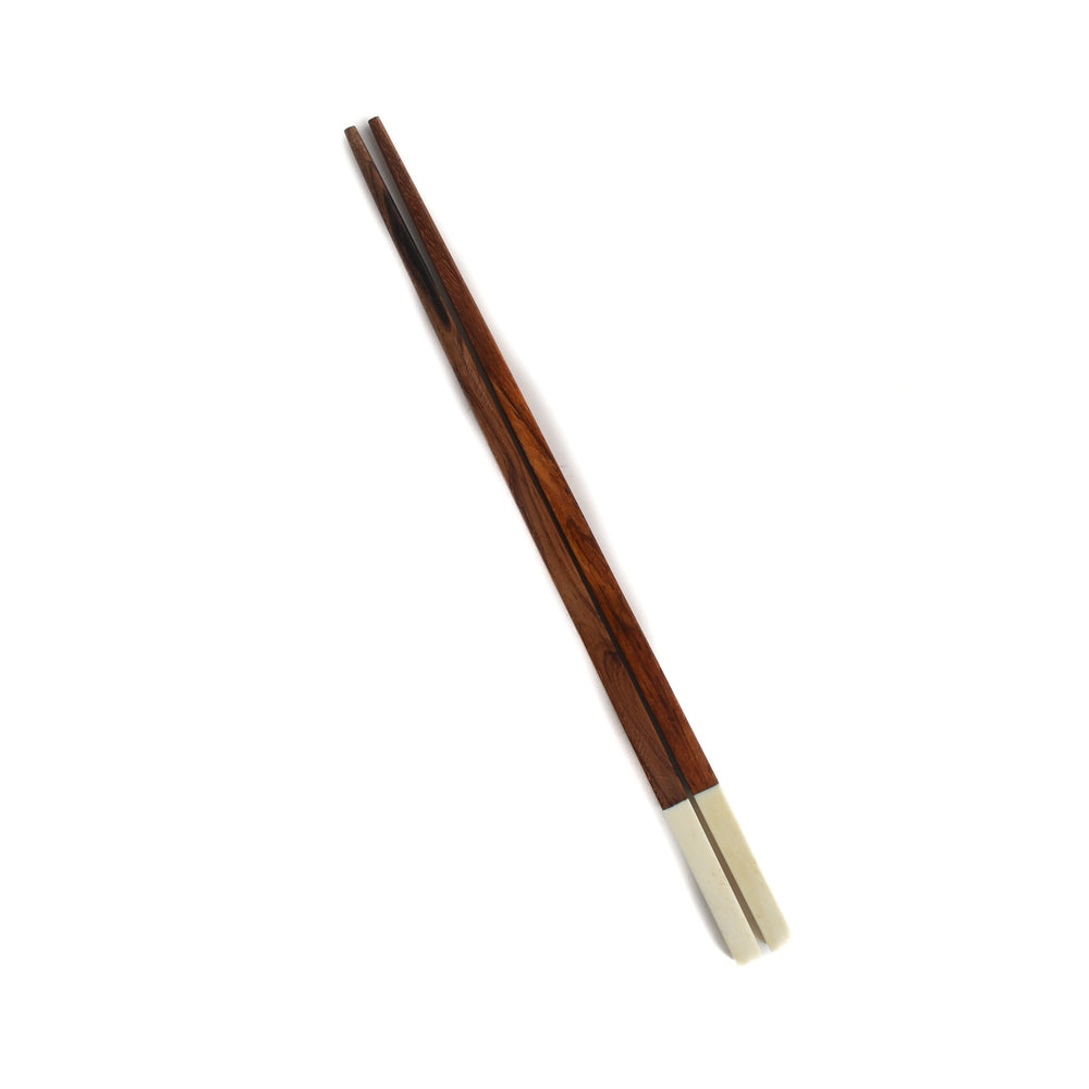 Sarah Petherick Red Wood Chopsticks with White Bone Ends, 26cm