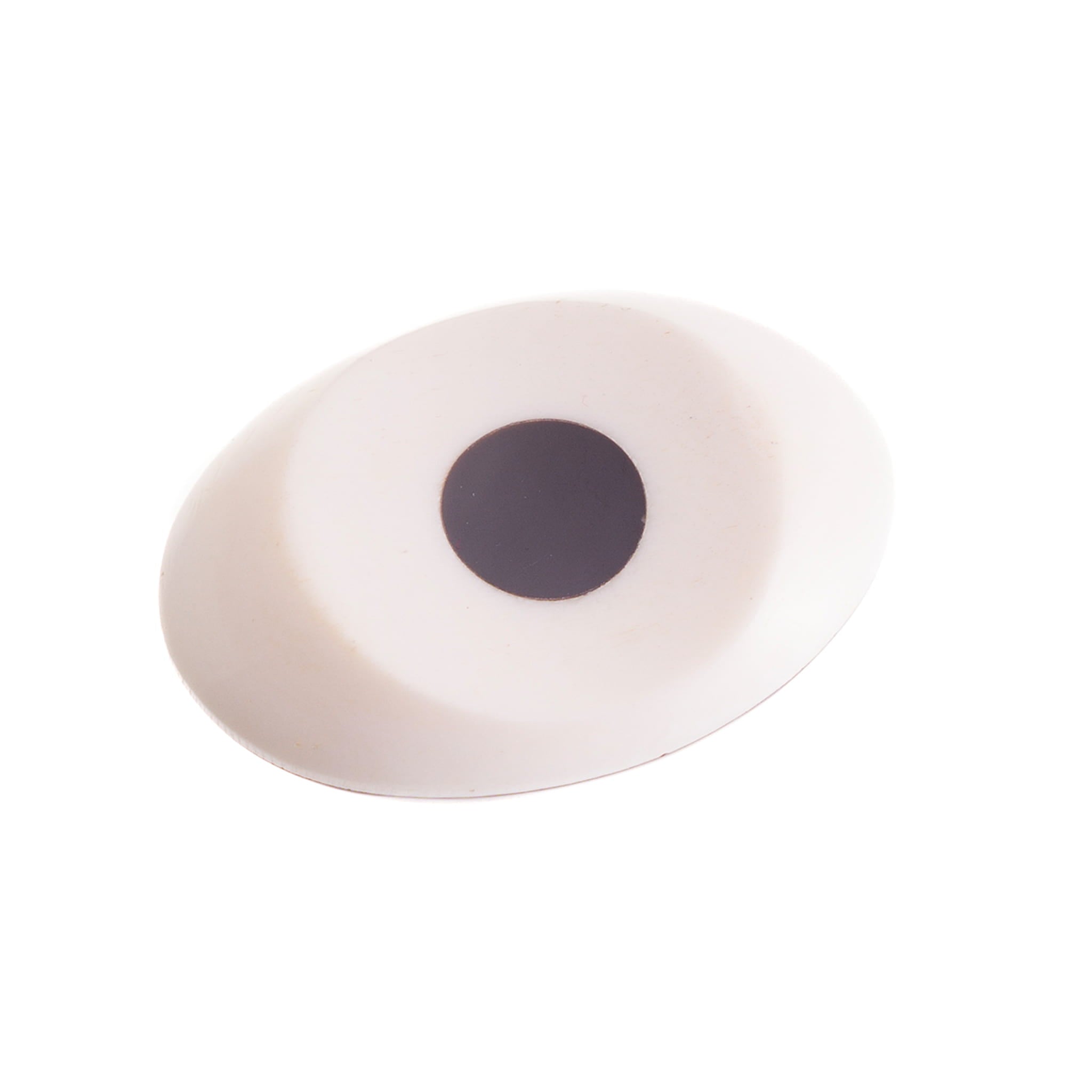 Sarah Petherick White Bone Chopstick Rest with Black Horn Dot, 4.5cm