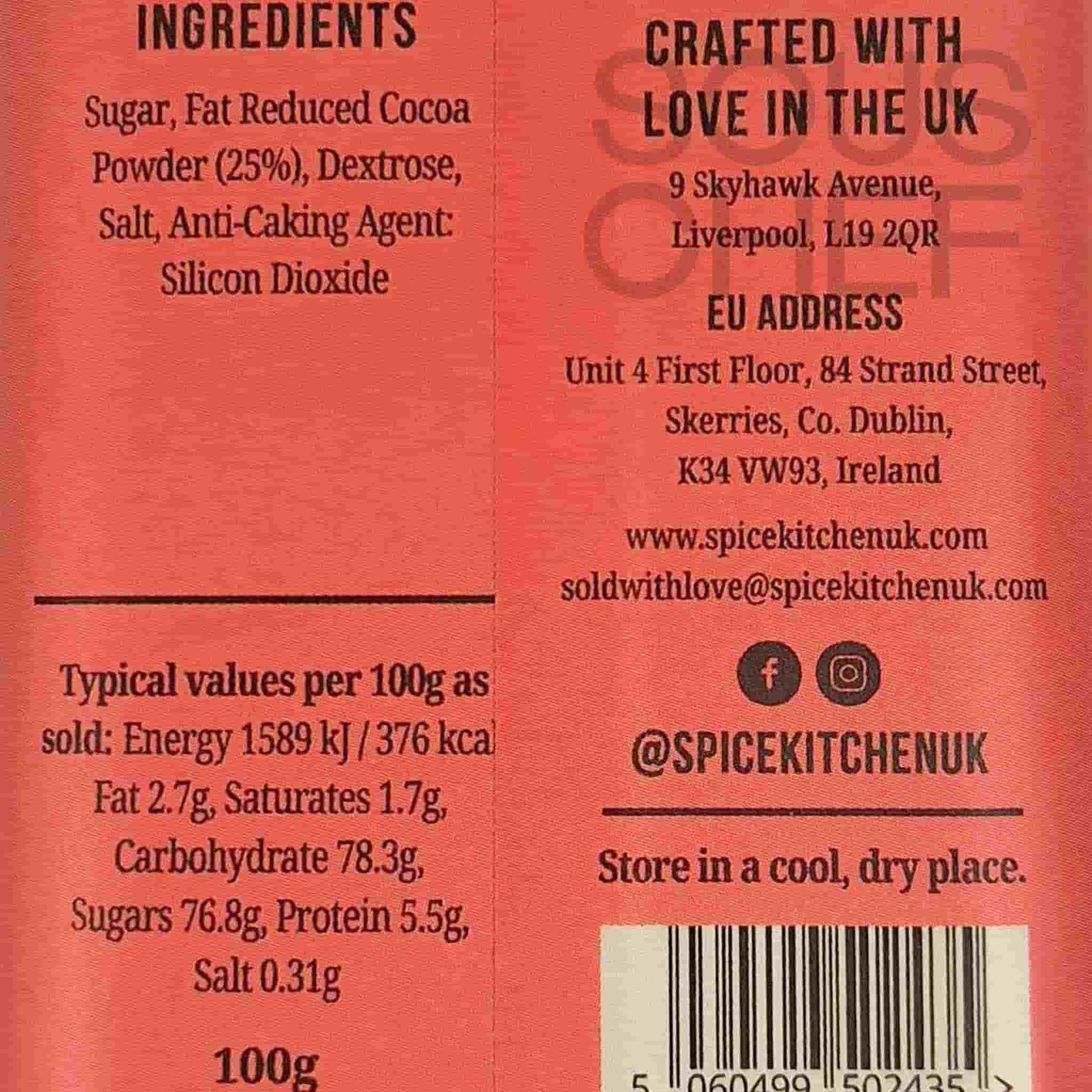 Spice Kitchen Classic Hot Chocolate, 100g