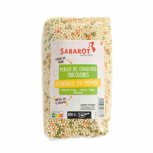 Sabarot Tricolor Couscous Pearls, 800g