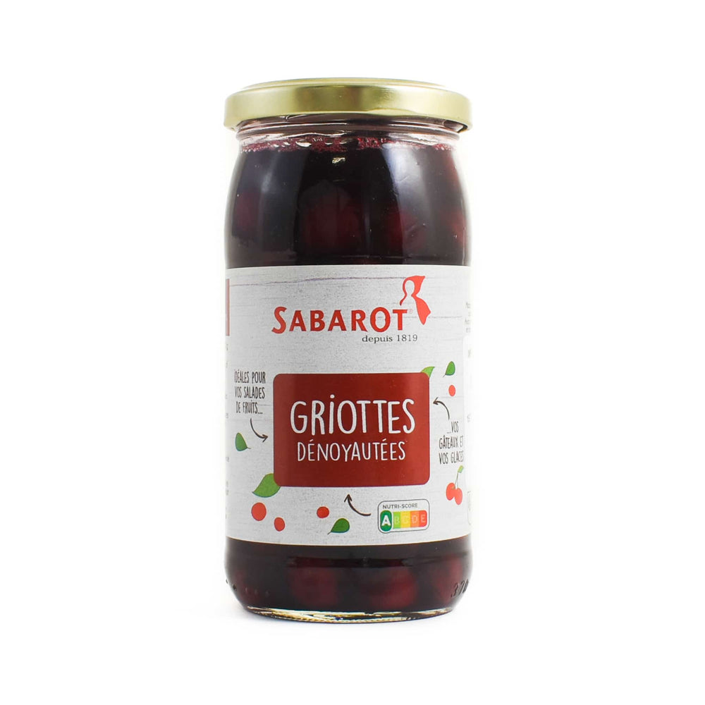 Sabarot Pitted Morello Cherries (Griottes), 370ml