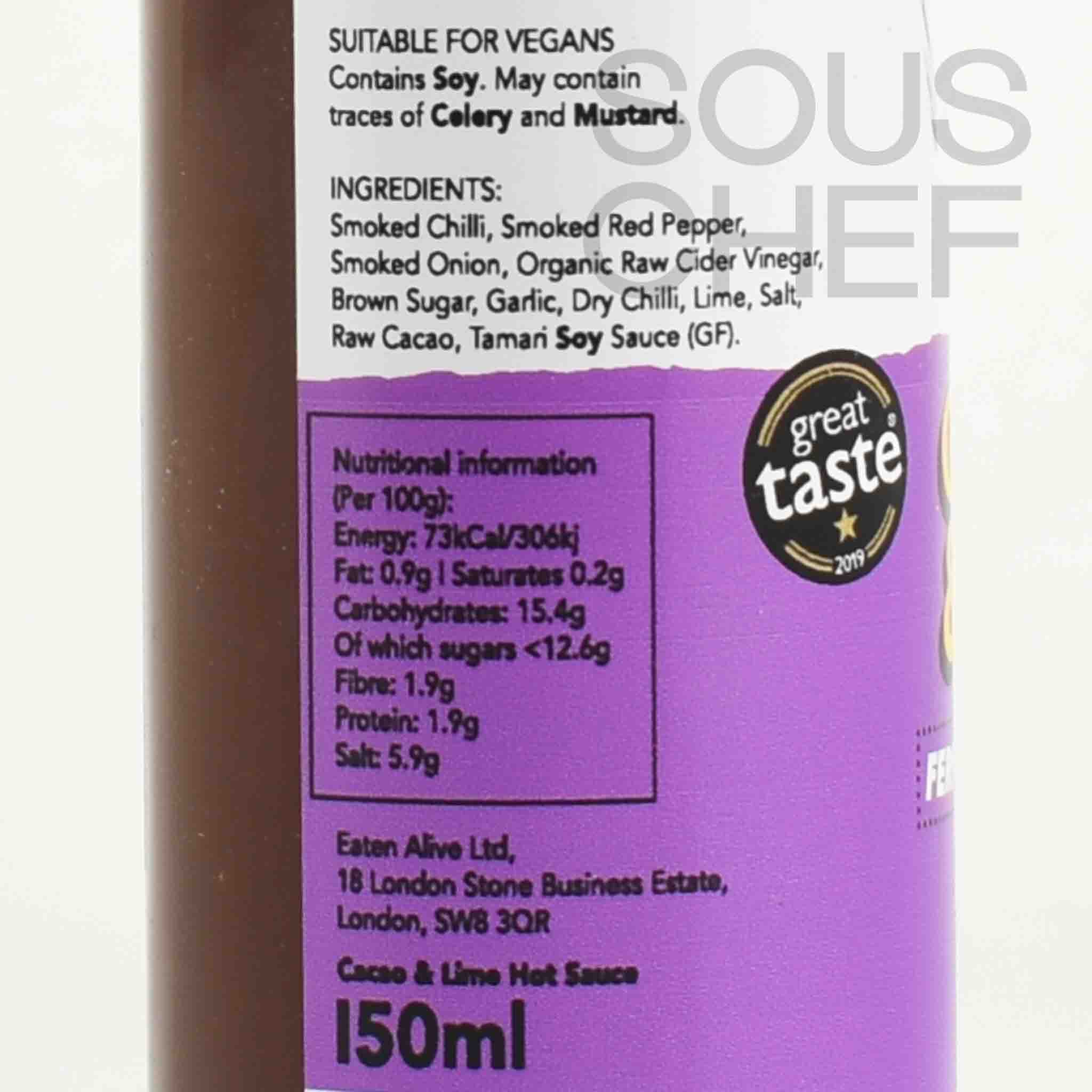 Eaten Alive Cacao & Lime Hot Sauce, 150ml