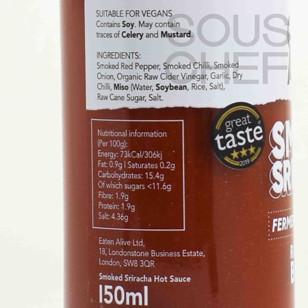 Eaten Alive Smoked Sriracha Hot Sauce, 150ml