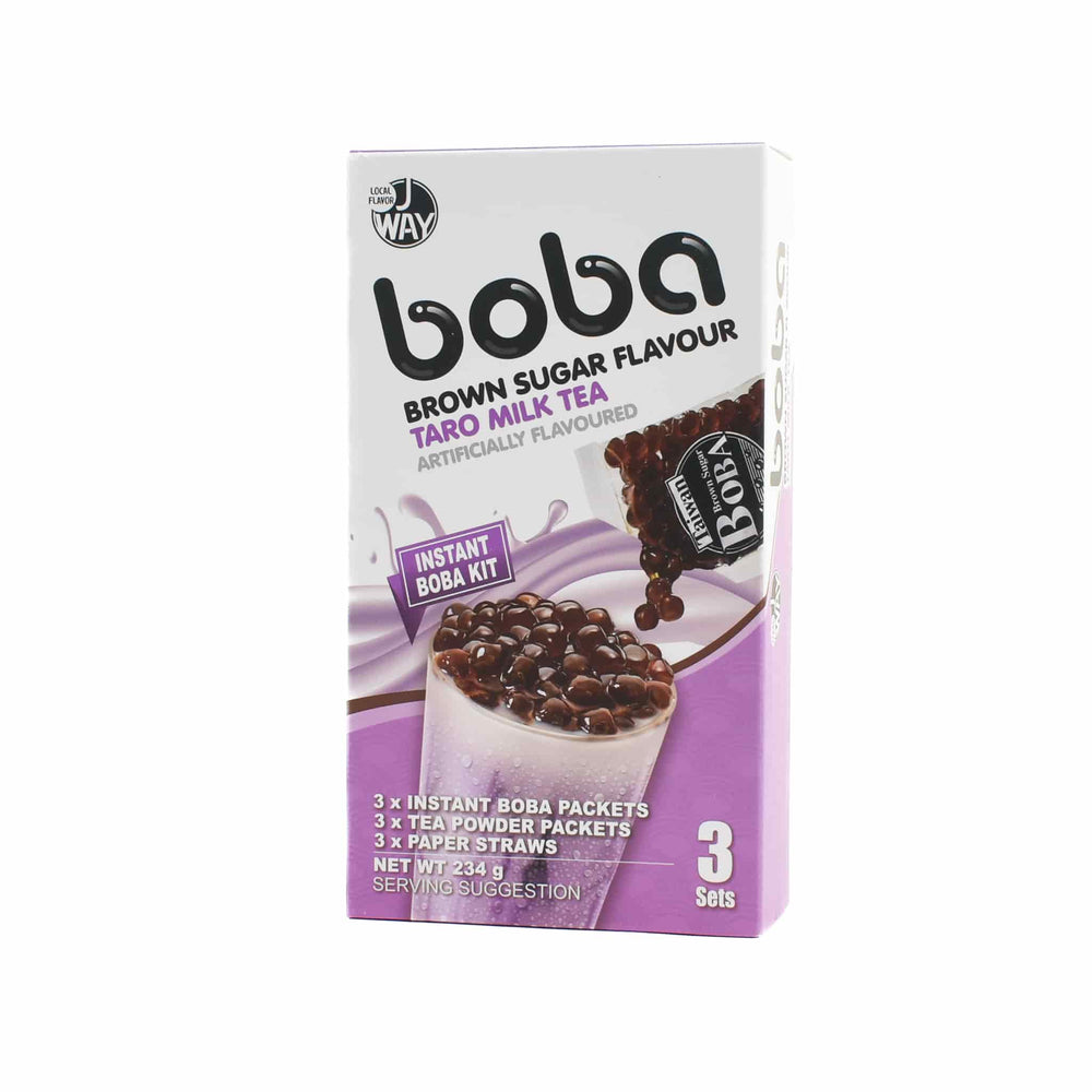 Brown Sugar Boba Taro Milk Tea Kit, 3 sets