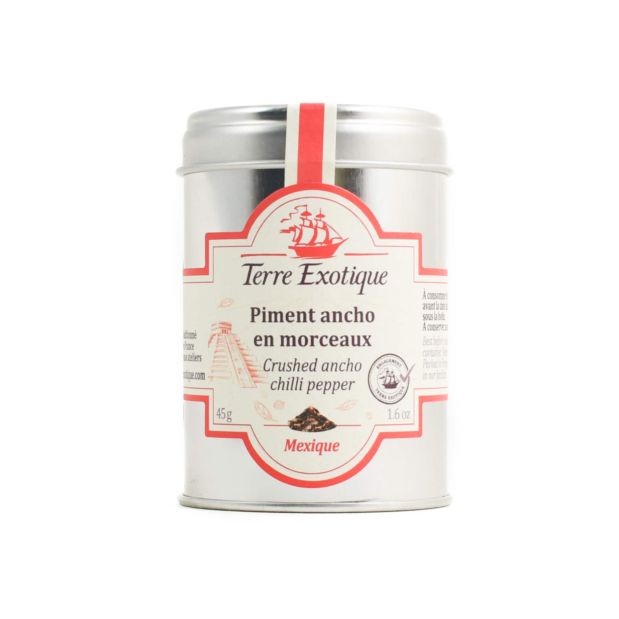 Terre Exotique Crushed Ancho Chilli Pepper, 45g