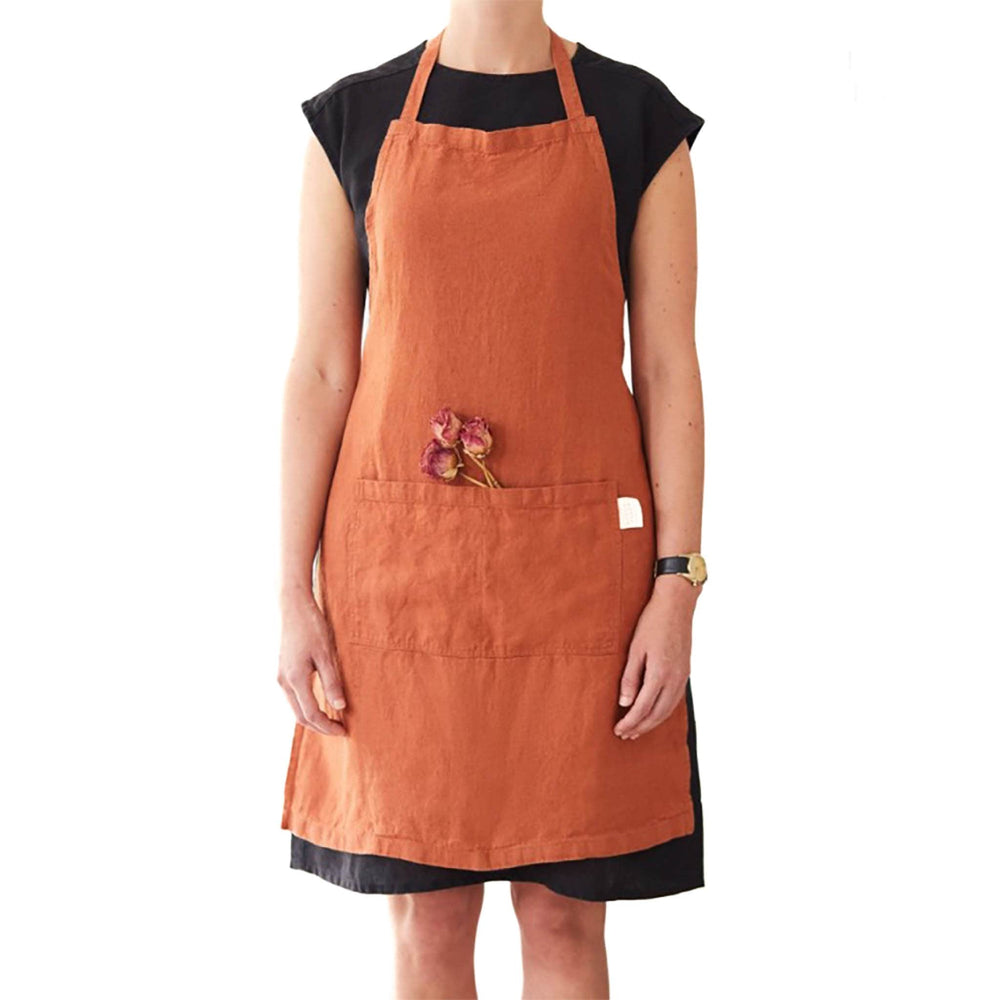 Rust Daily Linen Apron