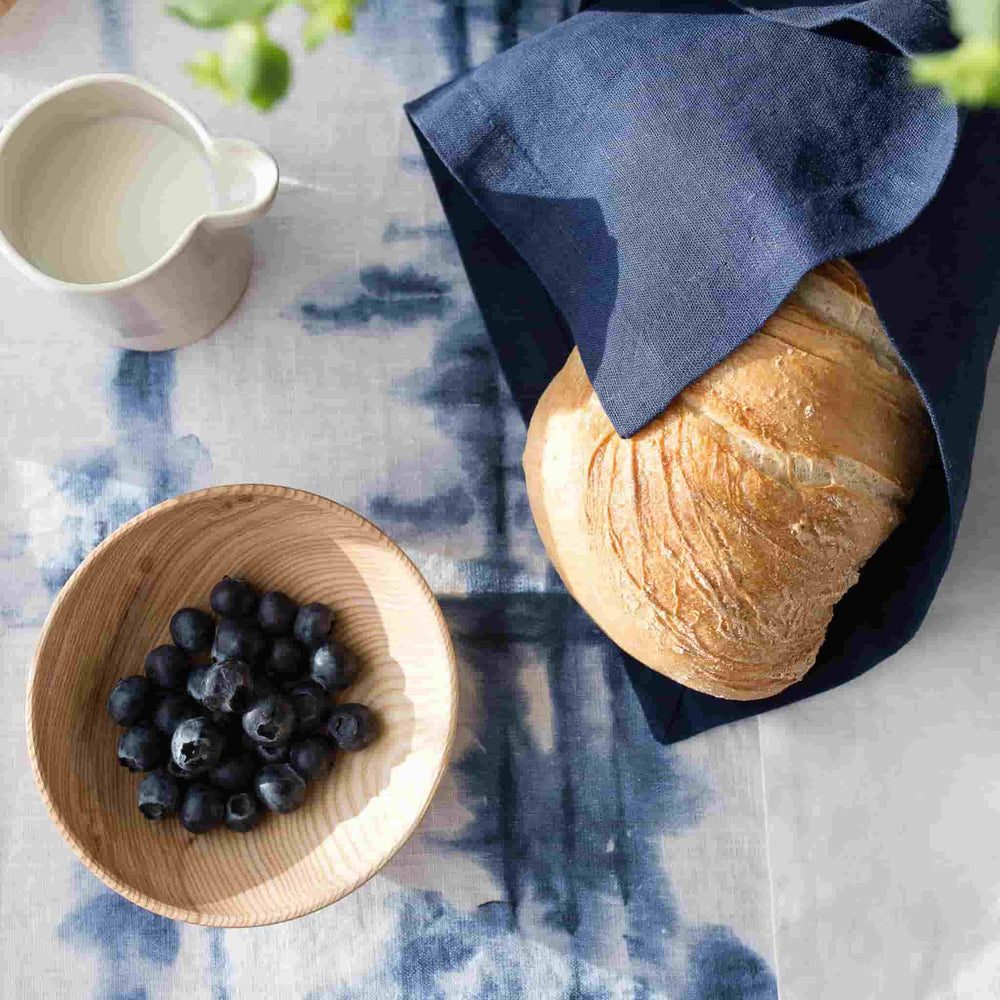 Set of 2 Navy Linen Napkins