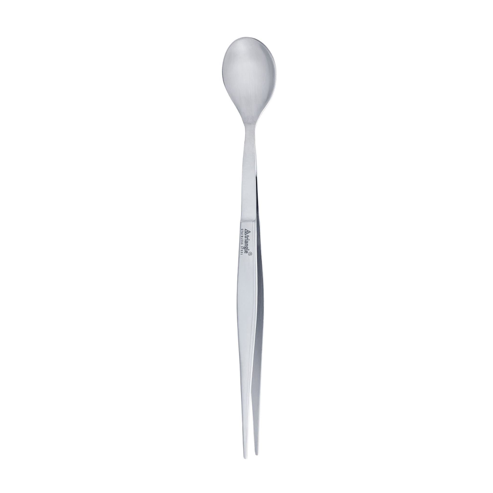 Triangle Stainless Steel Chef Tasting Spoon with Tweezers