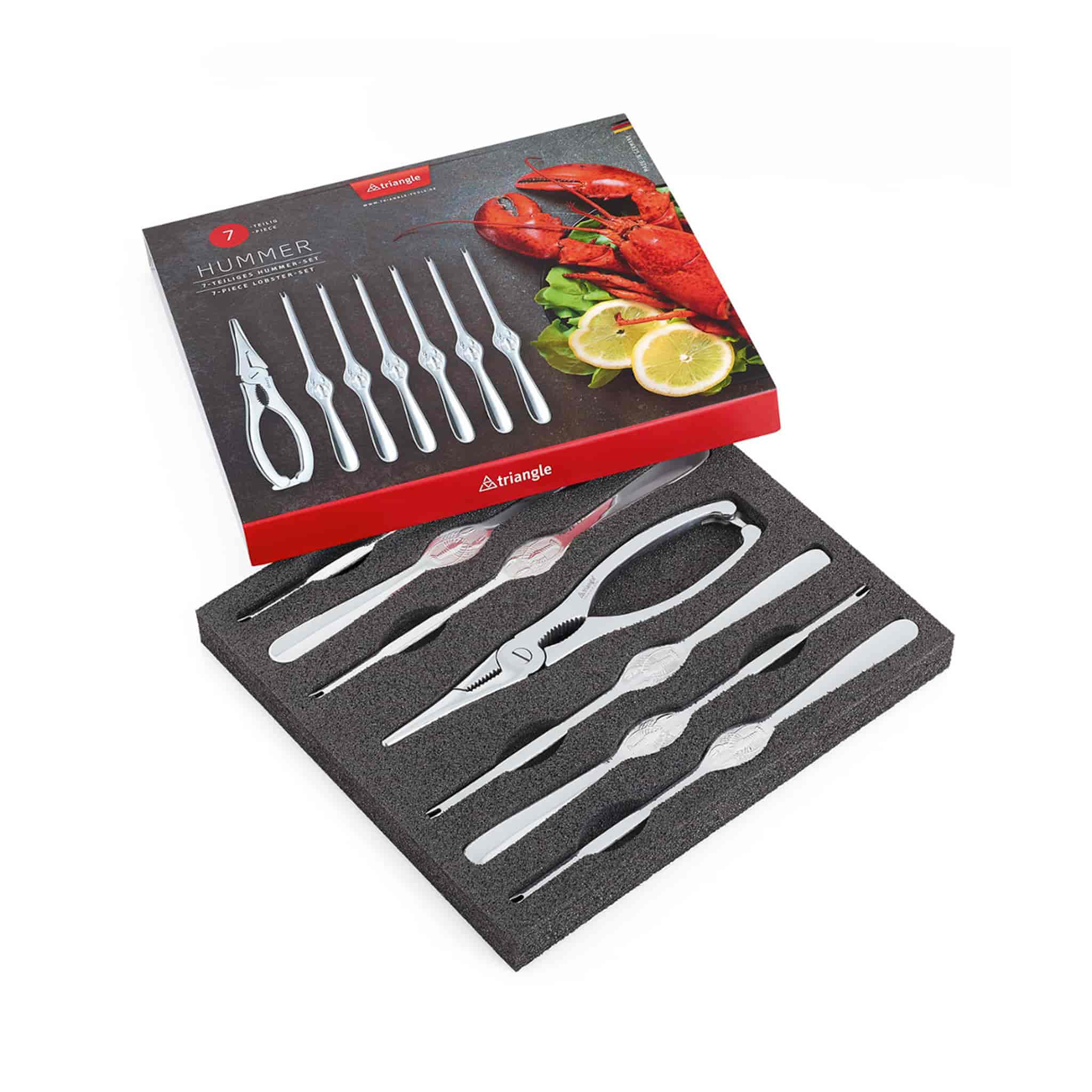 Triangle 7 Piece Stainless Steel Lobster Set