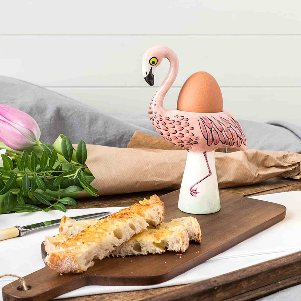 Hannah Turner Flamingo Egg Cup, 15cm