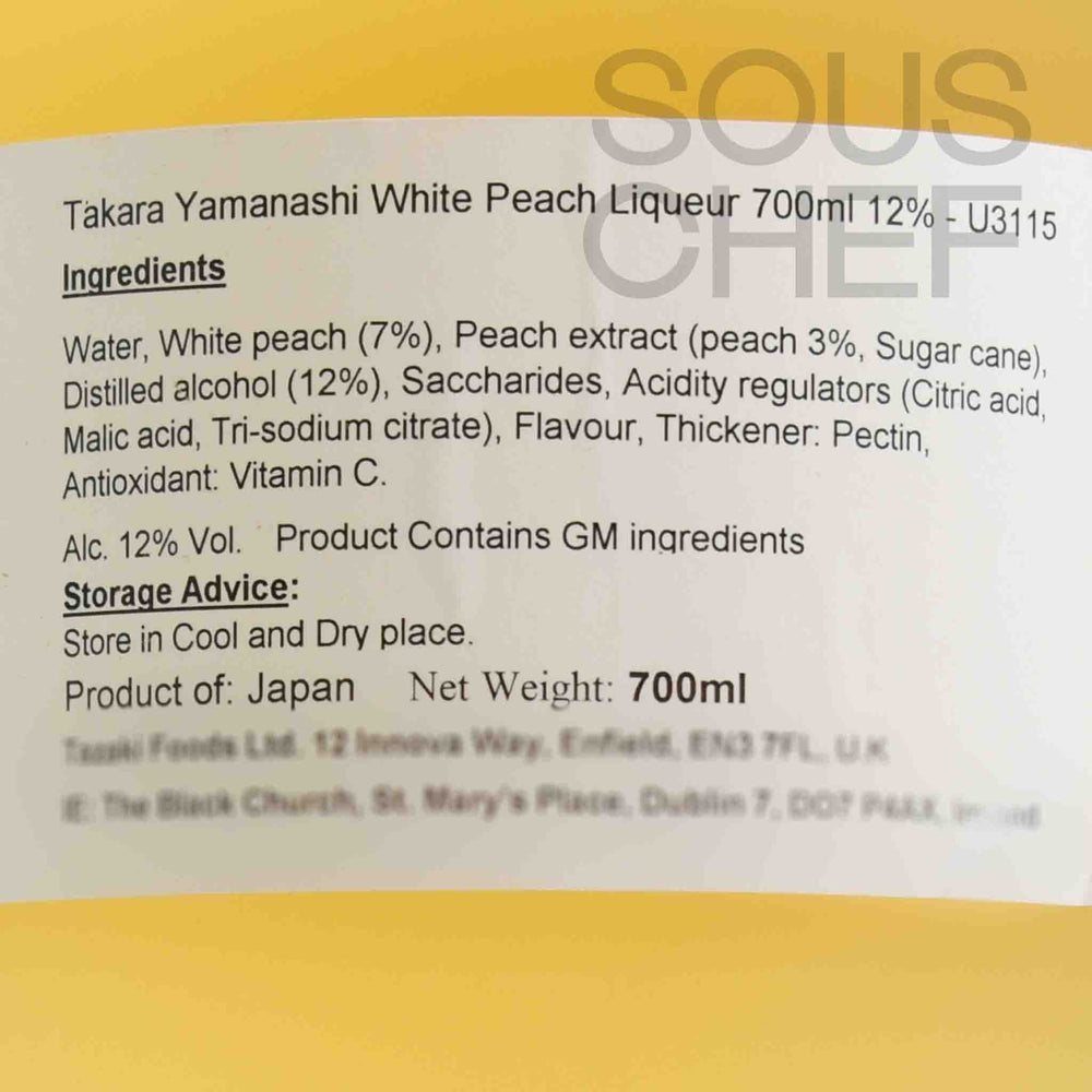 Takara Yamanashi White Peach Liqueur 12%, 700ml