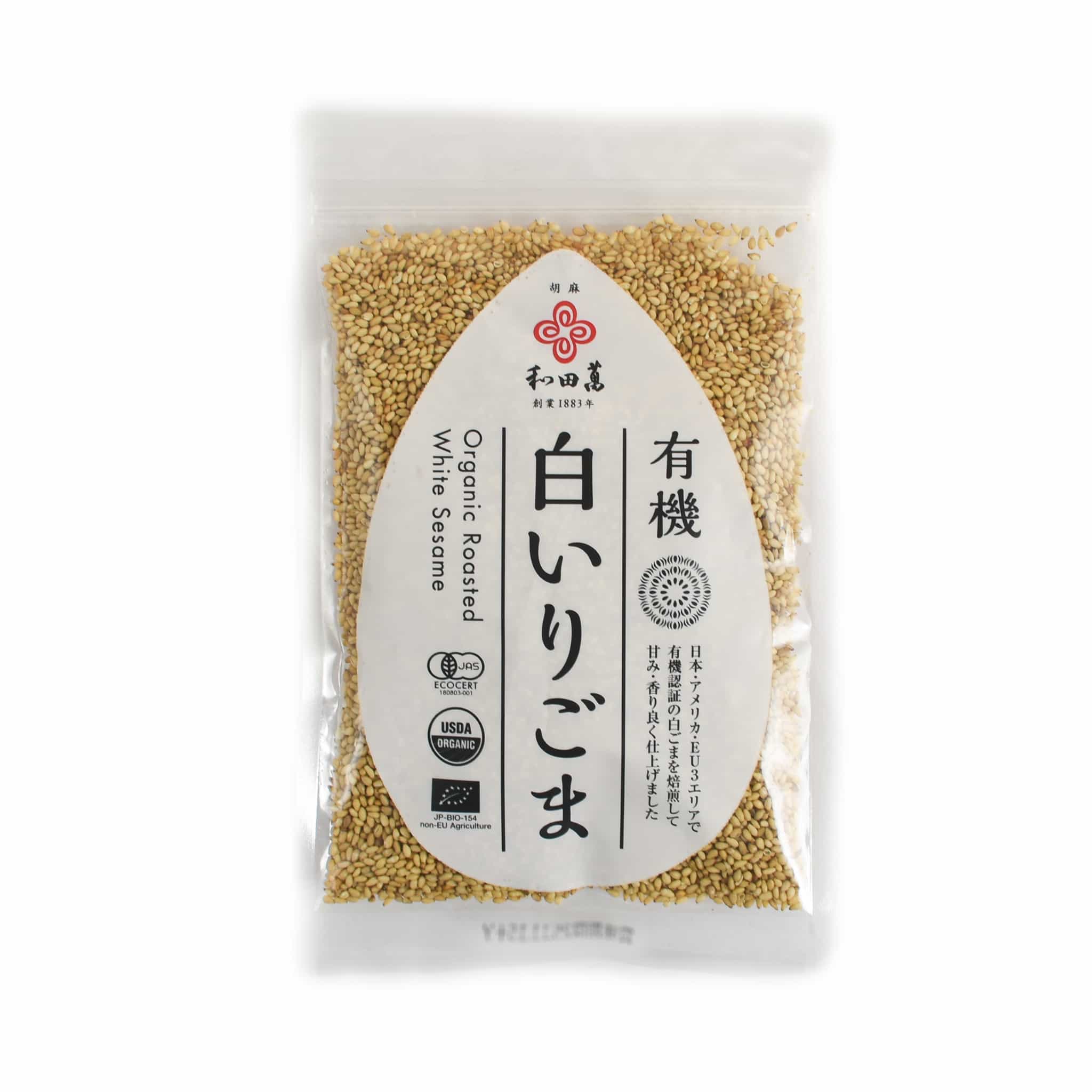 Umami Organic White Roasted Sesame Seeds, 50g