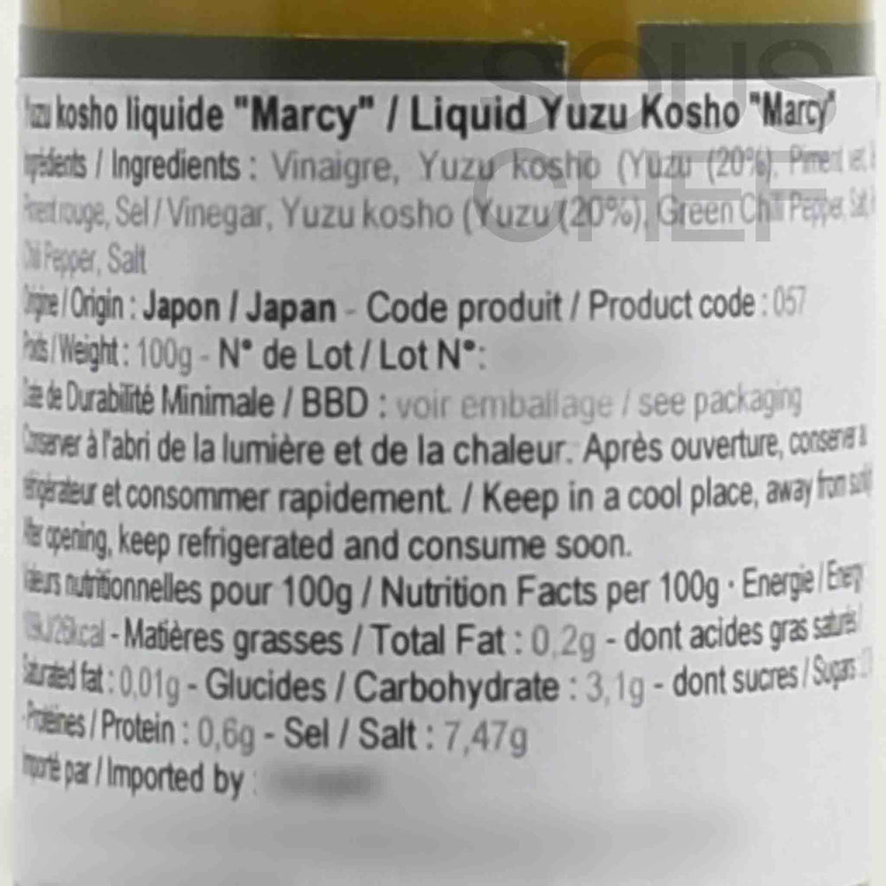 Marcy Liquid Yuzu Kosho, 100g