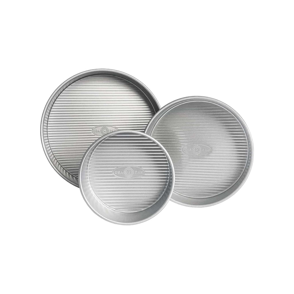 USA Pan 3 Piece Round Cake Pan Set