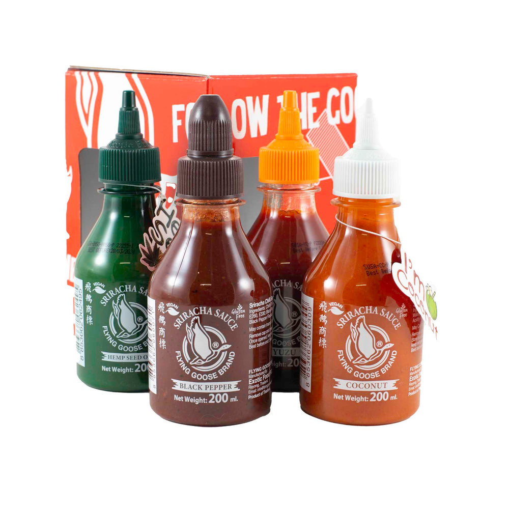 Sous Chef x Flying Goose Sriracha Box Set, 4 x 200ml