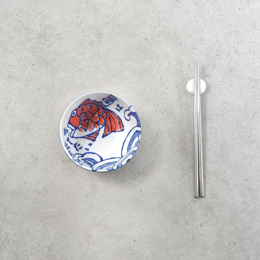 Japanese Fish Rice Bowl, 13.5cm