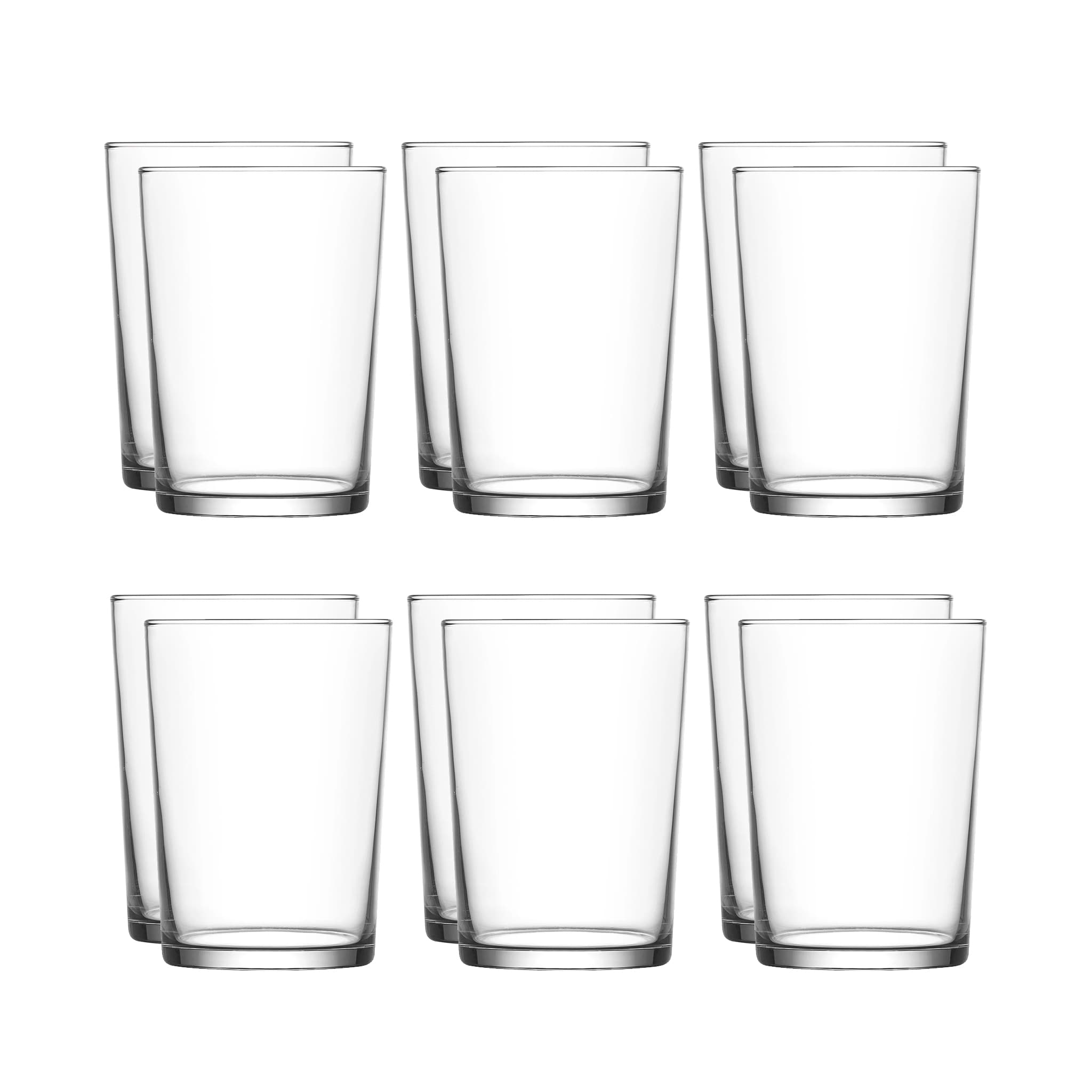 Set of 12 Bodega Tall Glasses, 500ml