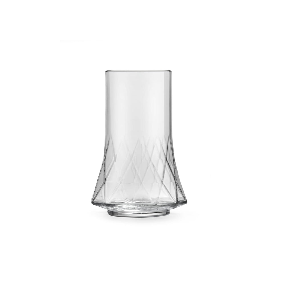 Set of 6 Geometric Glasses, 410ml