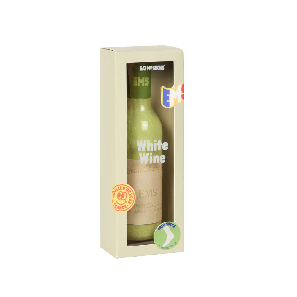 White Wine Socks, 1 Pair