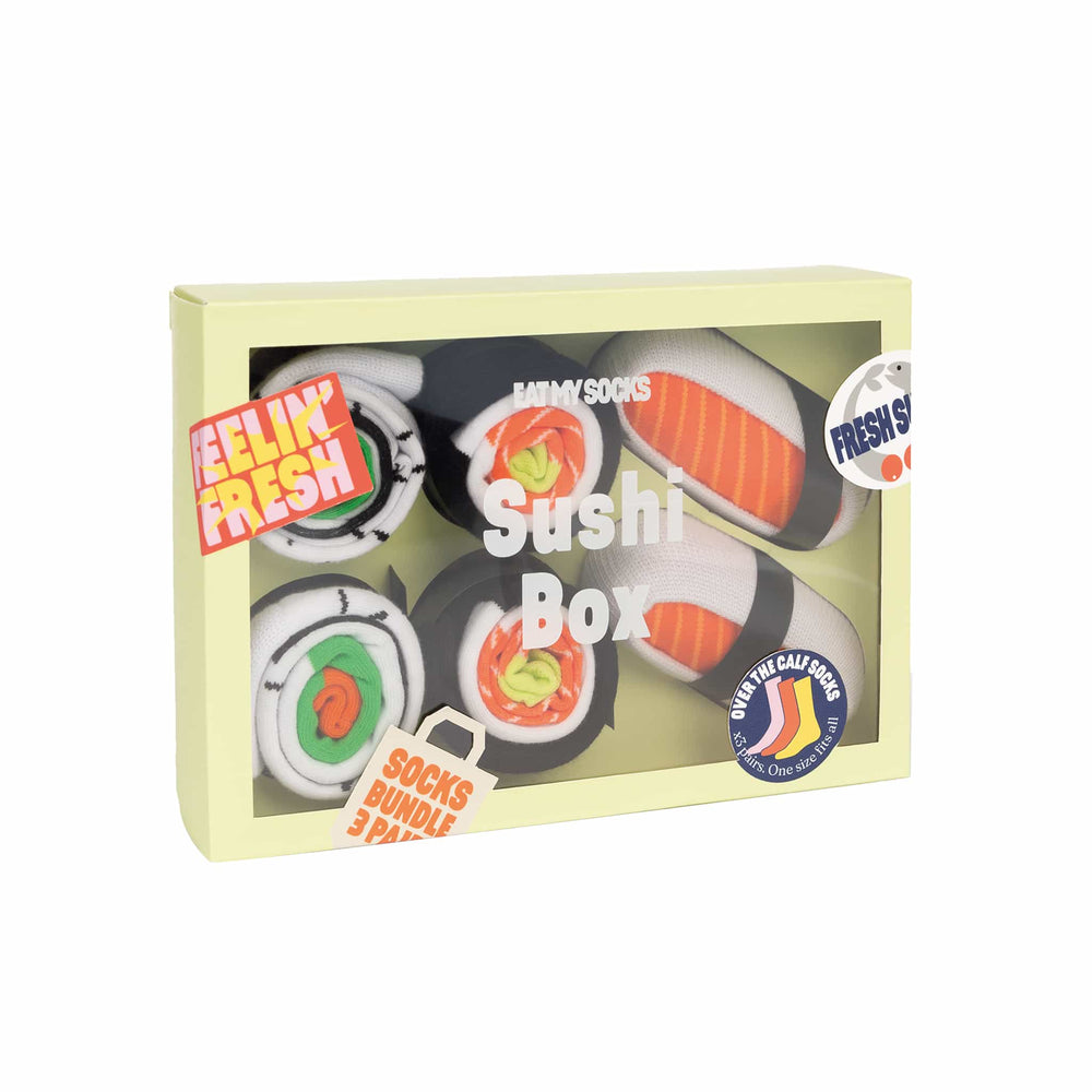 Sushi Box Socks, 3 Pairs