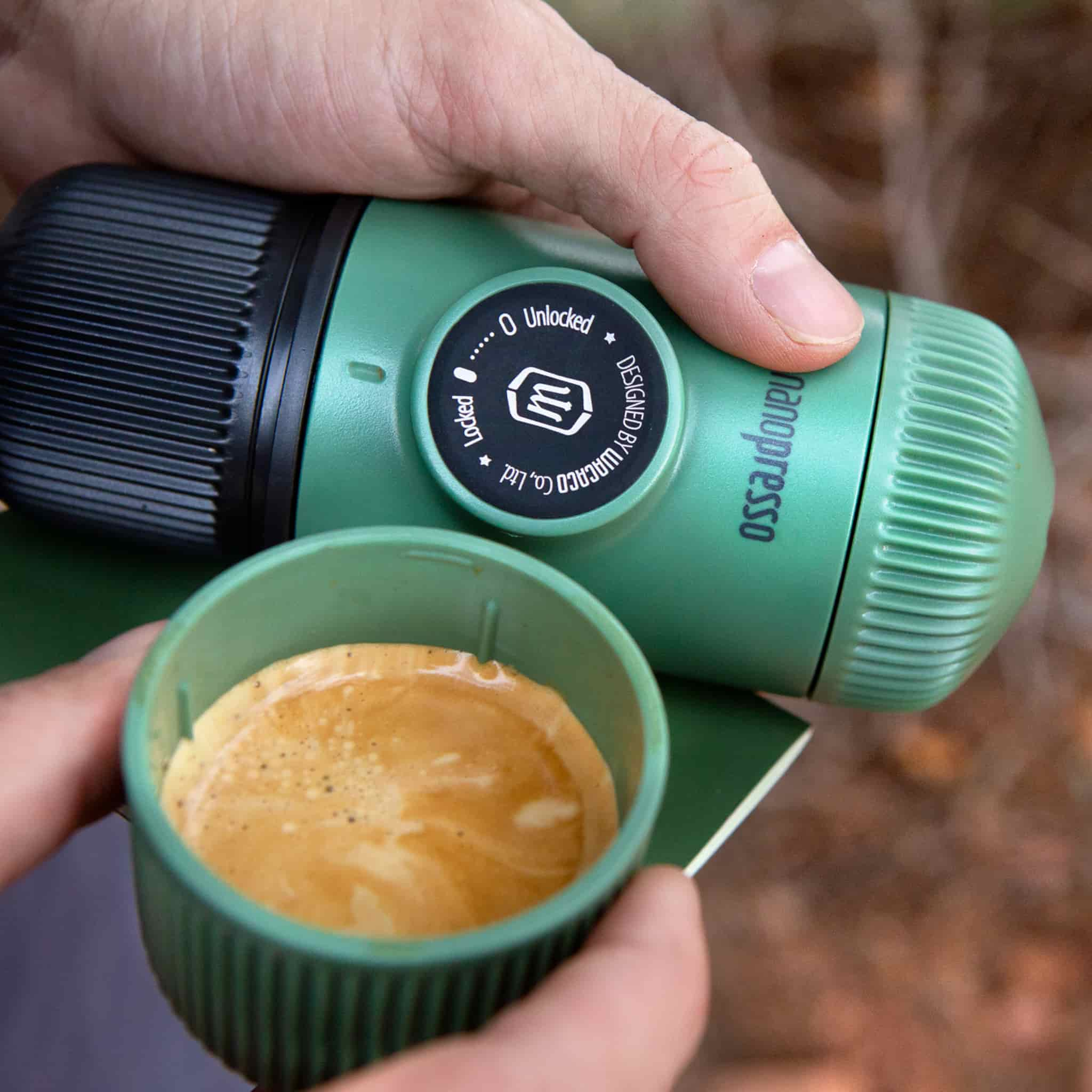 Wacaco Nanopresso Moss Green Elements Handheld Espresso Maker