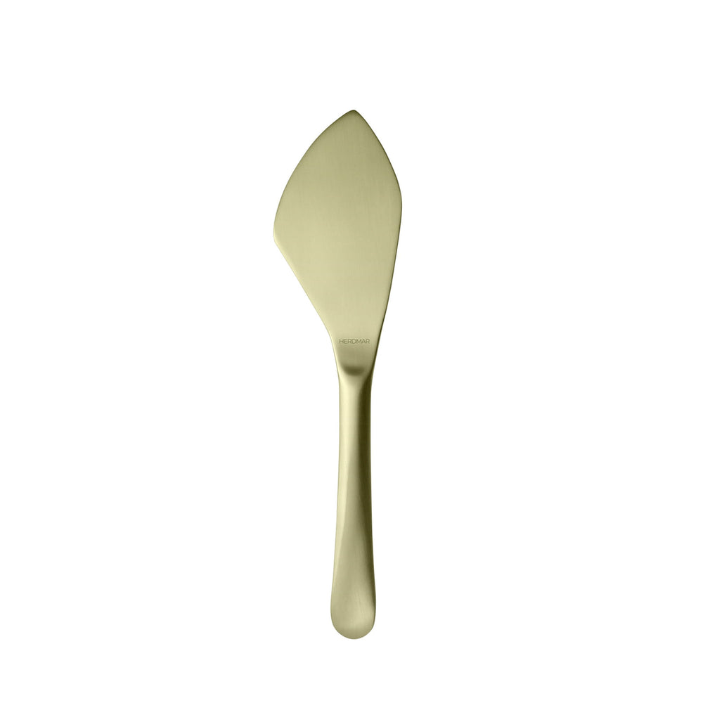 Brushed Champagne Gold Hard Cheese Knife