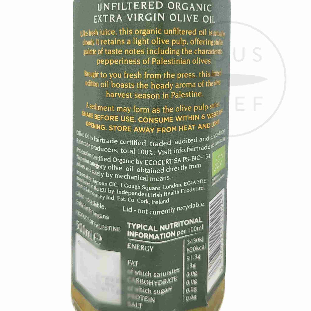 Limited Edition Organic Unfiltered Olive Oil, 500ml