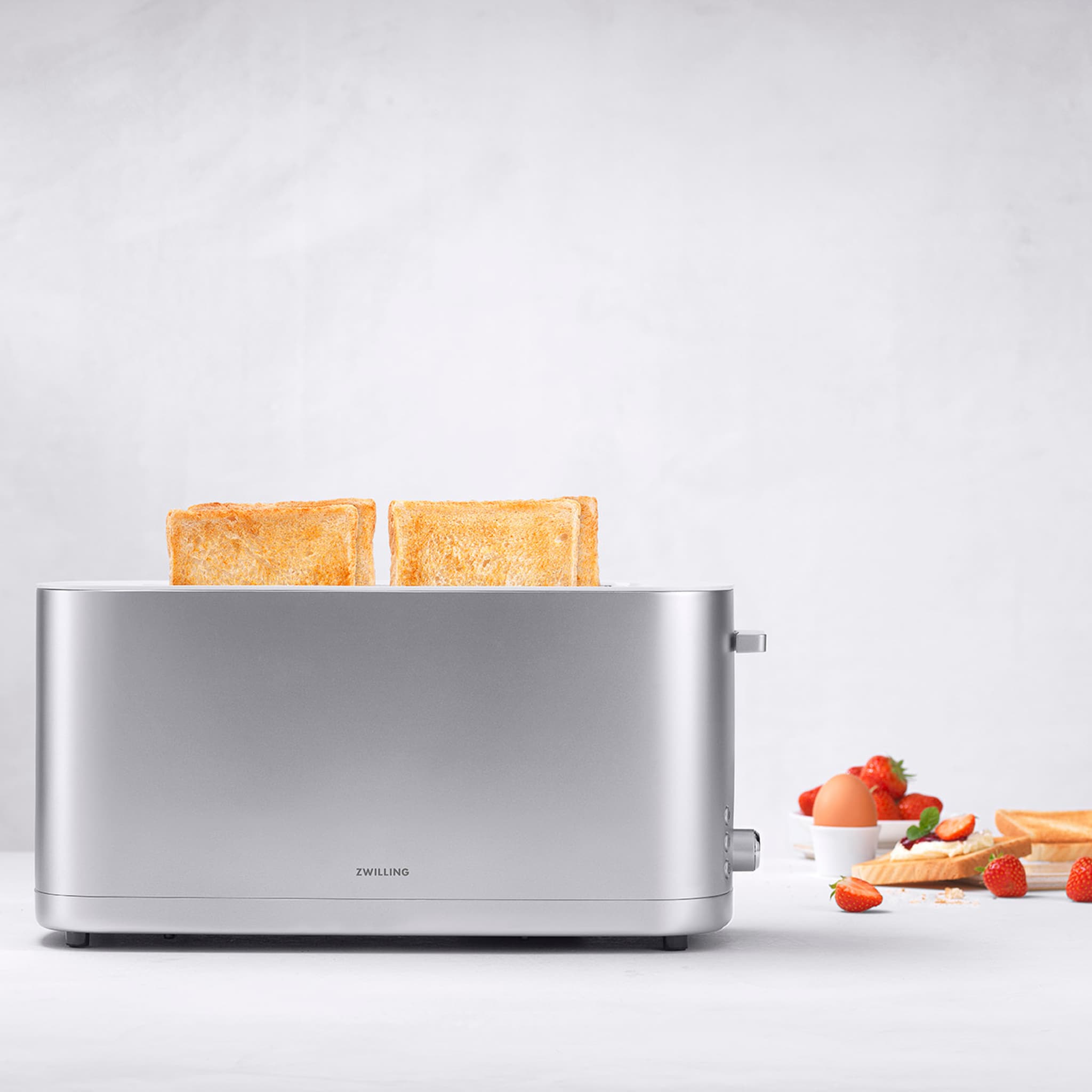 Zwilling Enfinigy Silver Toaster, 2 Long Slots