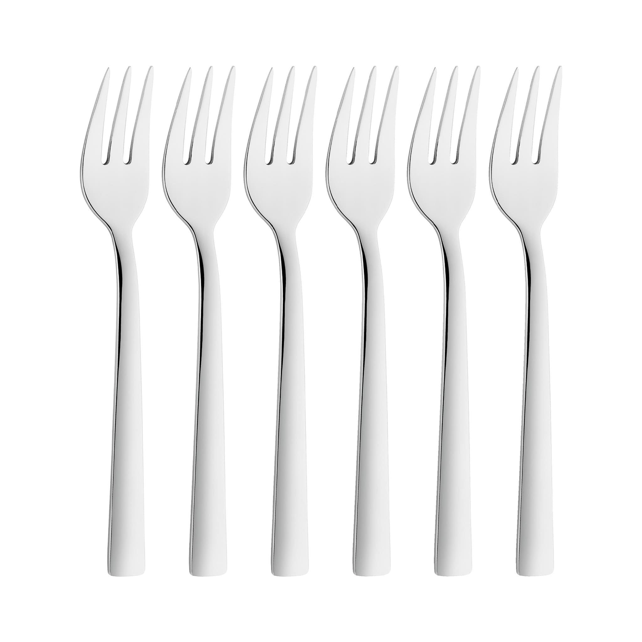 Zwilling Set of 6 Stainless Steel Pastry Forks