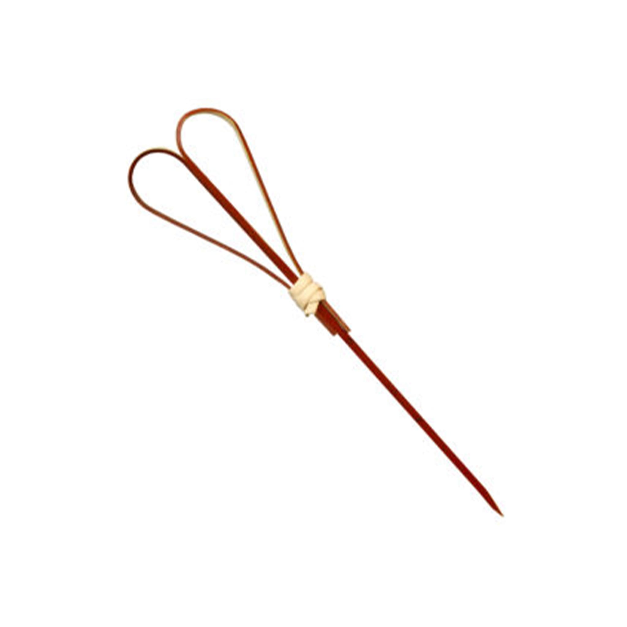 Set of 100 Red Looped Heart Bamboo Skewers, 12cm